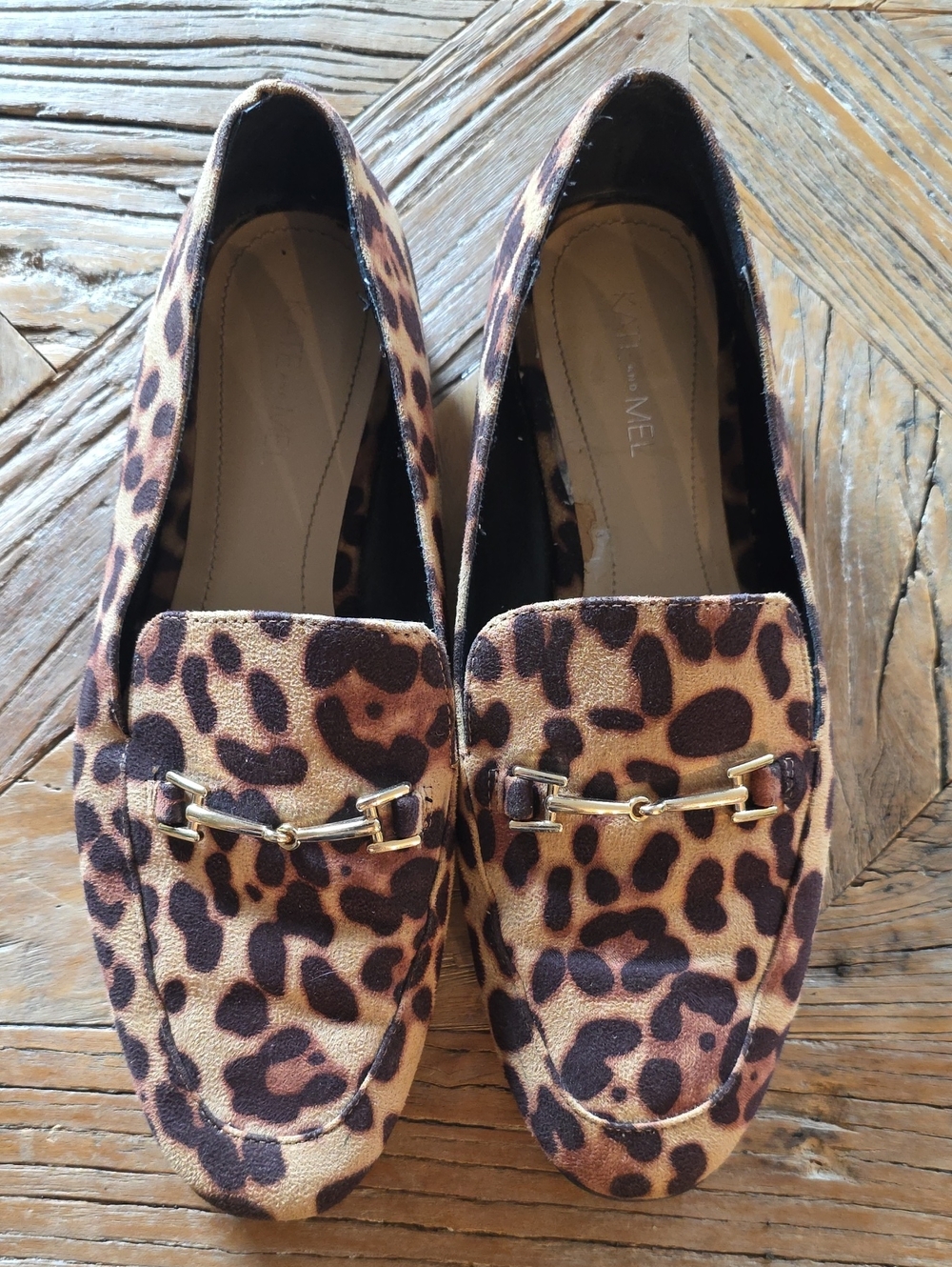 Kate & Mel animal print loafers 8